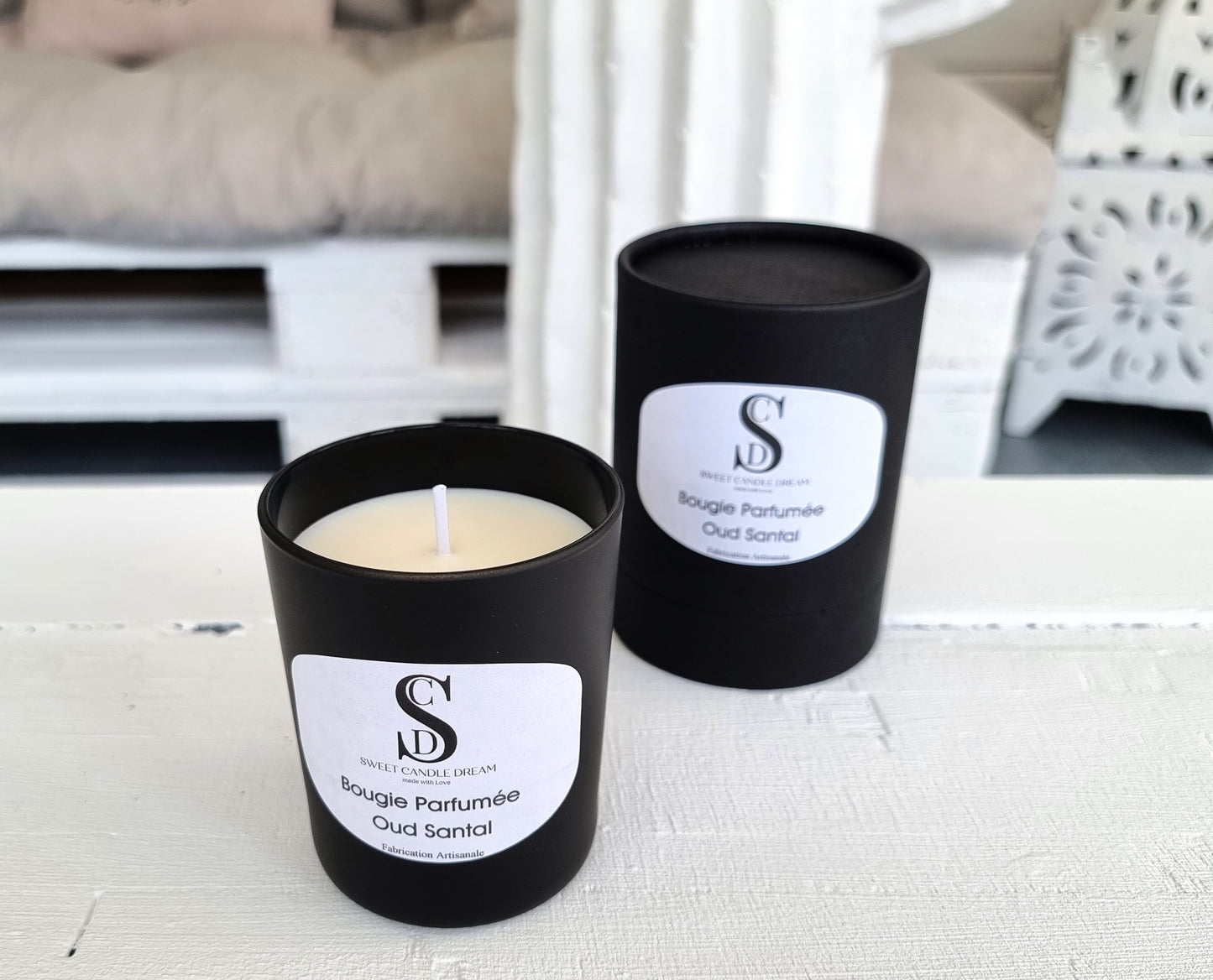 Bougie parfumée "Oud - Santal" - 180g