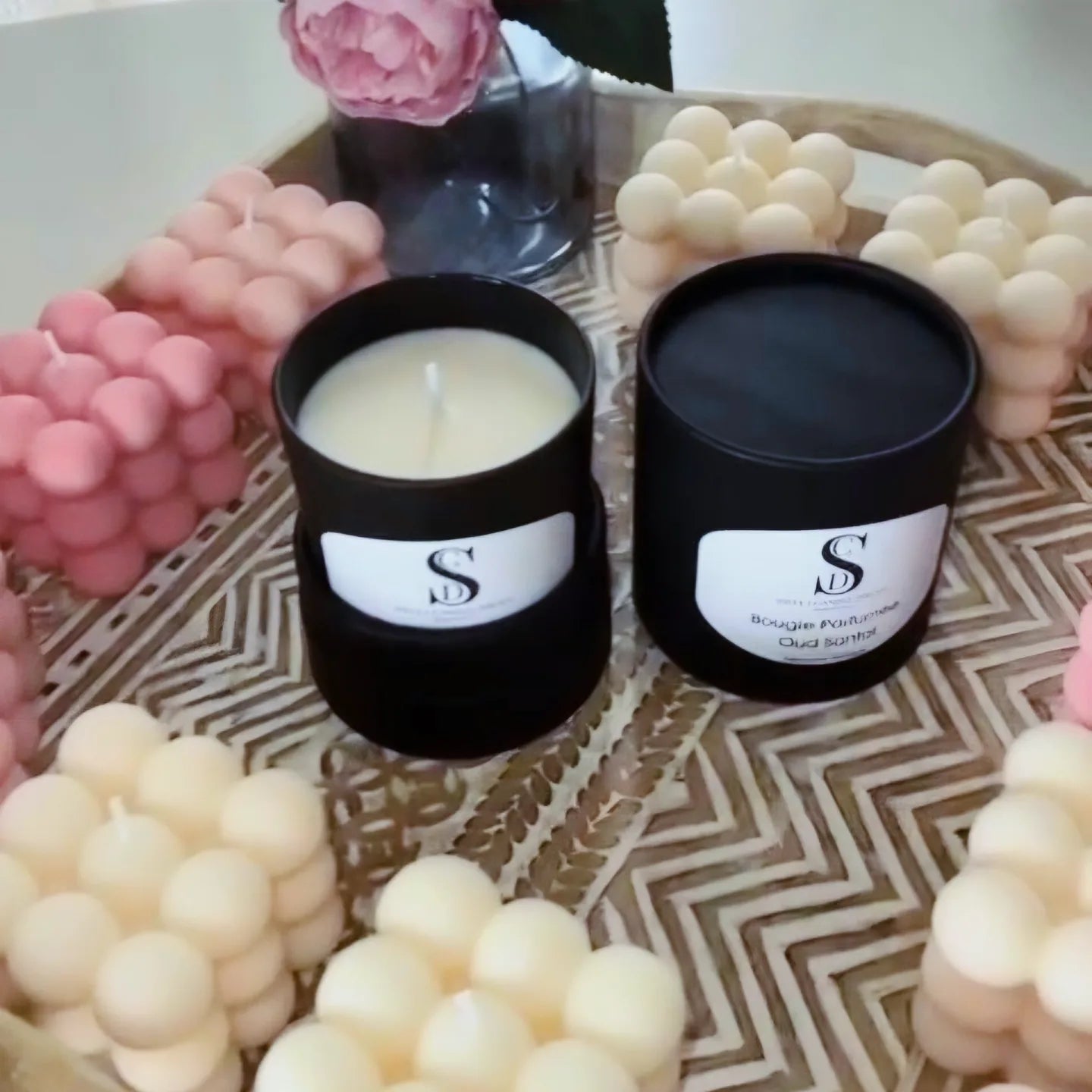 Bougie parfumée "Oud - Santal" - 180g