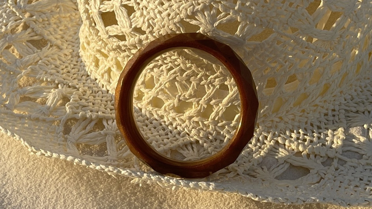 Bracelet à facettes géométriques