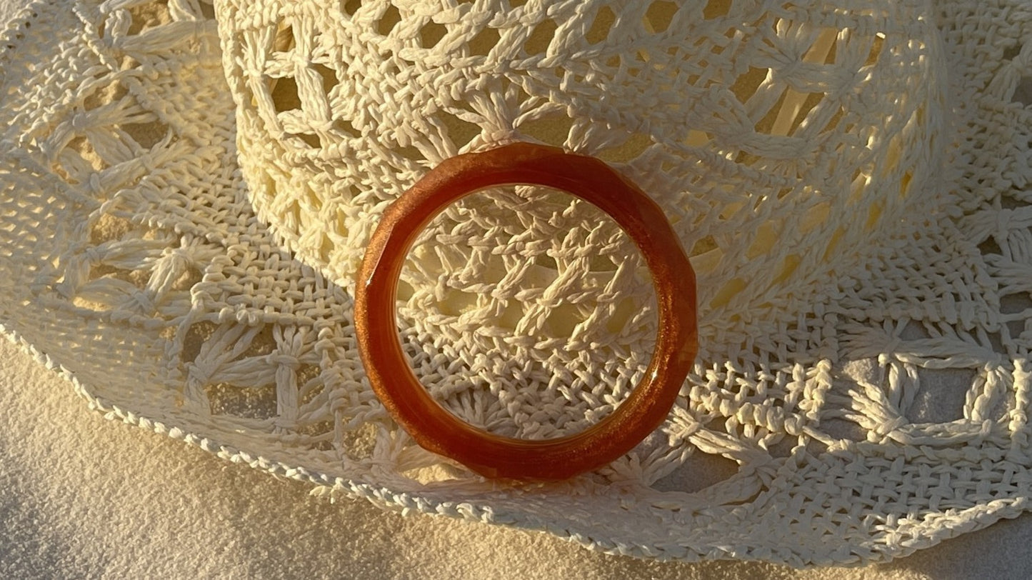 Bracelet à facettes géométriques