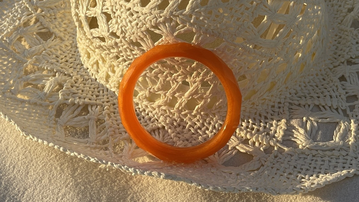 Bracelet à facettes géométriques