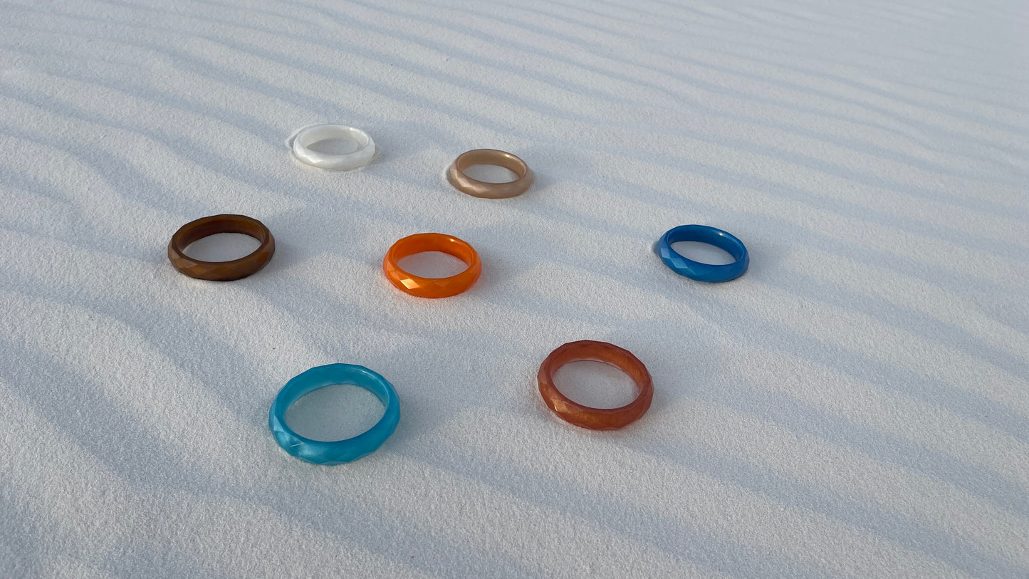 Bracelet à facettes géométriques