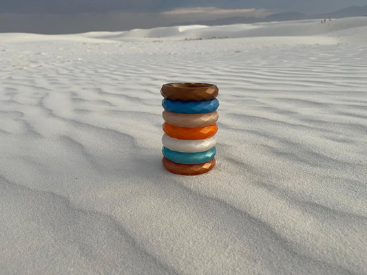 Bracelet à facettes géométriques